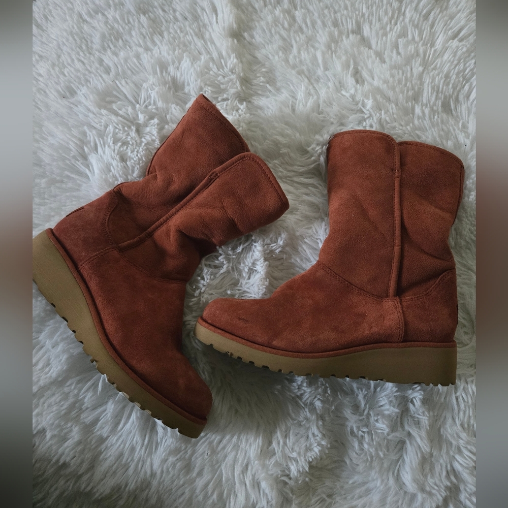 Burnt orange UGG boots